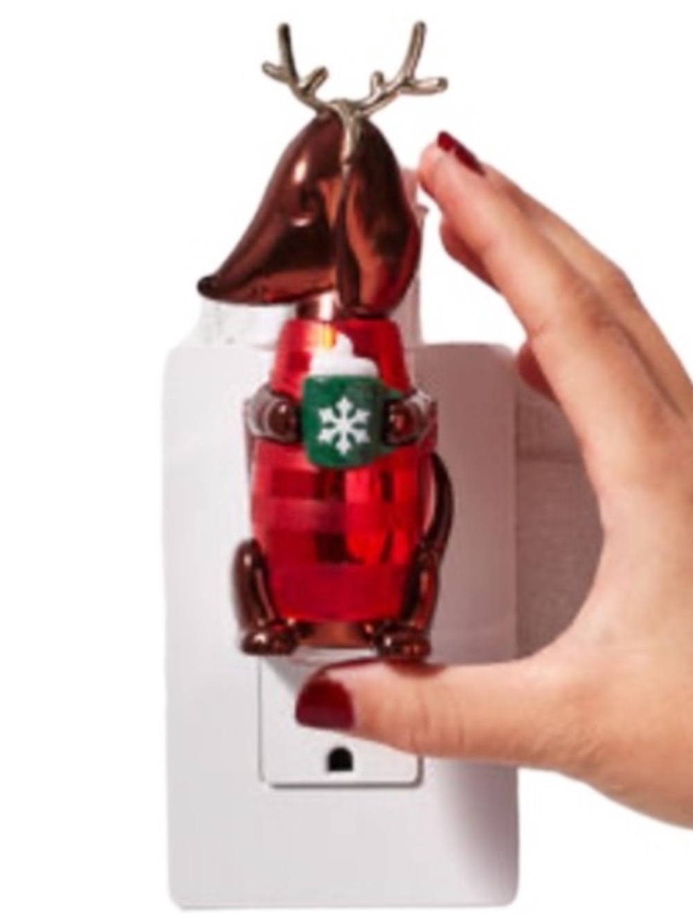 NWT Bath & Body Works Hot Cocoa Dog Wallflower Fragrance Scent Control Plugin